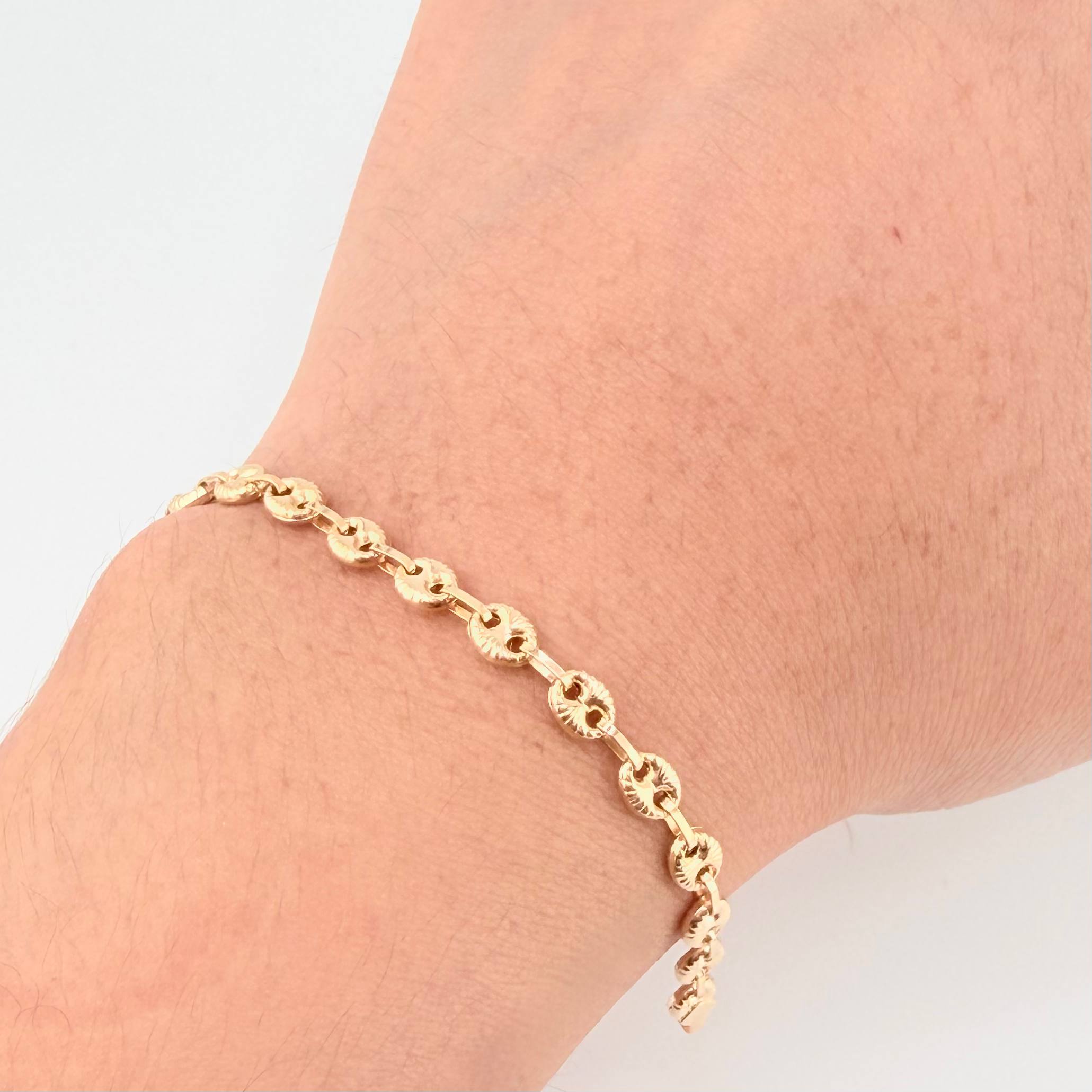 Pulso GC 2.95gr / 7 in / 4.2mm Oro Amarillo 18K