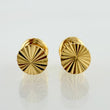 Topos Circulo Plano Diamantado 0.55g / in / 6.25mm Oro Amarillo 18K