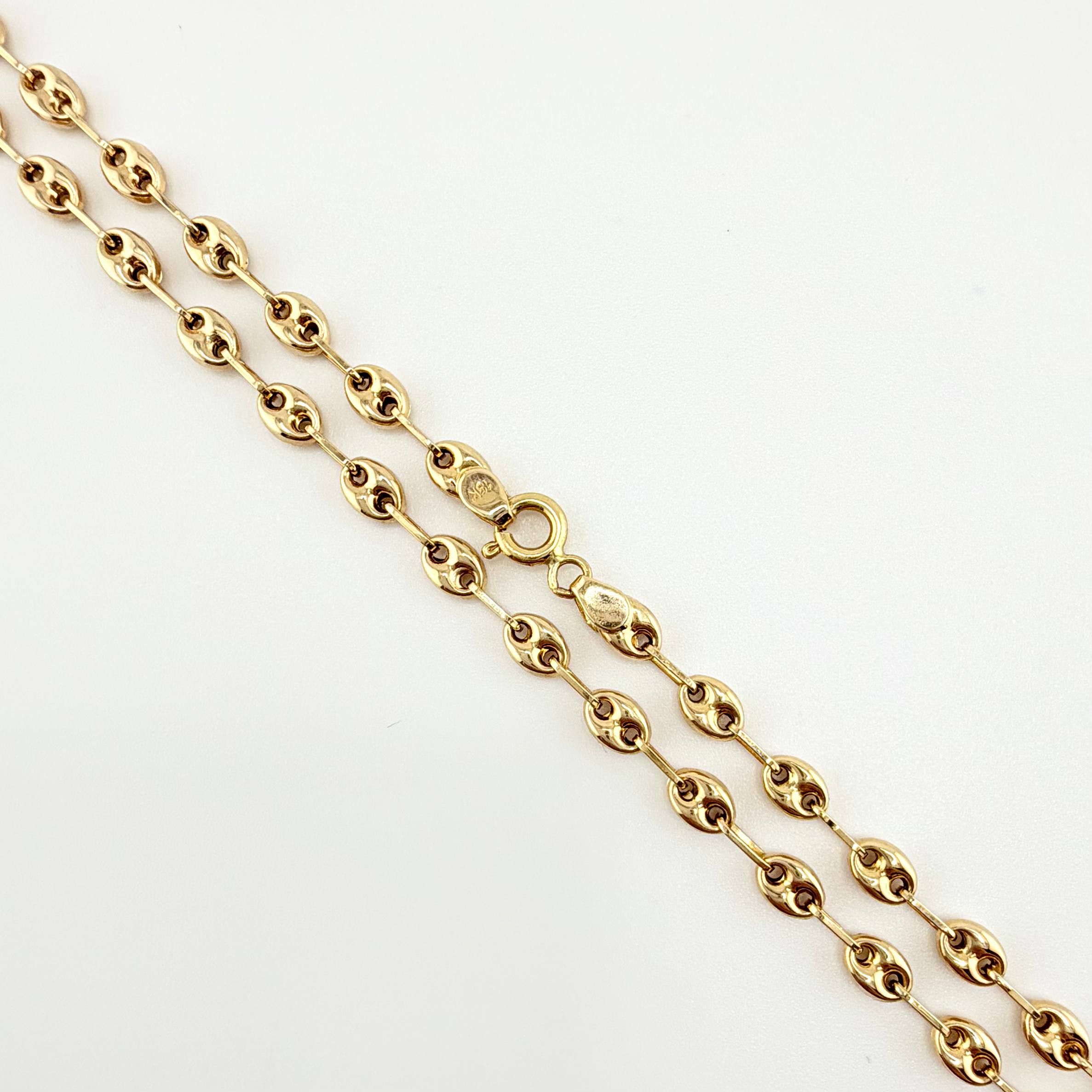 Cadena GC 6.1gr / 19 3/4 in / 3.6mm Oro Amarillo 18K