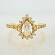 Anillo Halo Gota 2.35gr / T5 3/4 / Oro Amarillo 18K ©