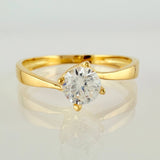 Solitaire Spark Ring 1.75g / T7 / 18K Yellow Gold