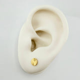 Circle Stud Earrings 0.7gr / 6mm Yellow Gold 18K ©