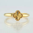 Anillo Trebol Dorado 2.3gr / T9 3/4 / Oro Amarillo Nac.Esp. 18K ©