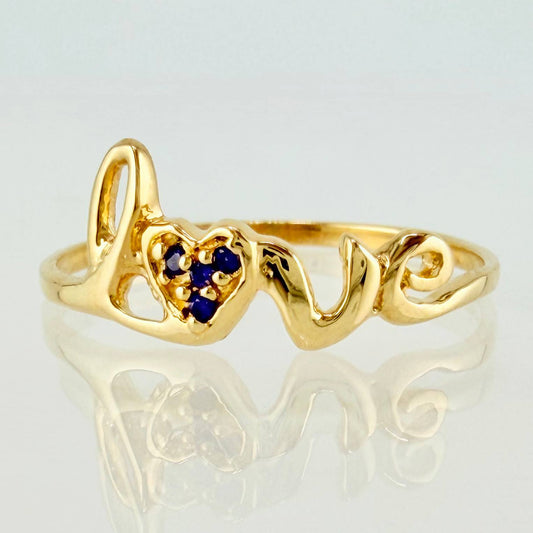 Anillo Love 1.45gr / T8 / Oro Amarillo 18K ©