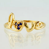 Anillo Love 1.45gr / T8 / Oro Amarillo 18K ©