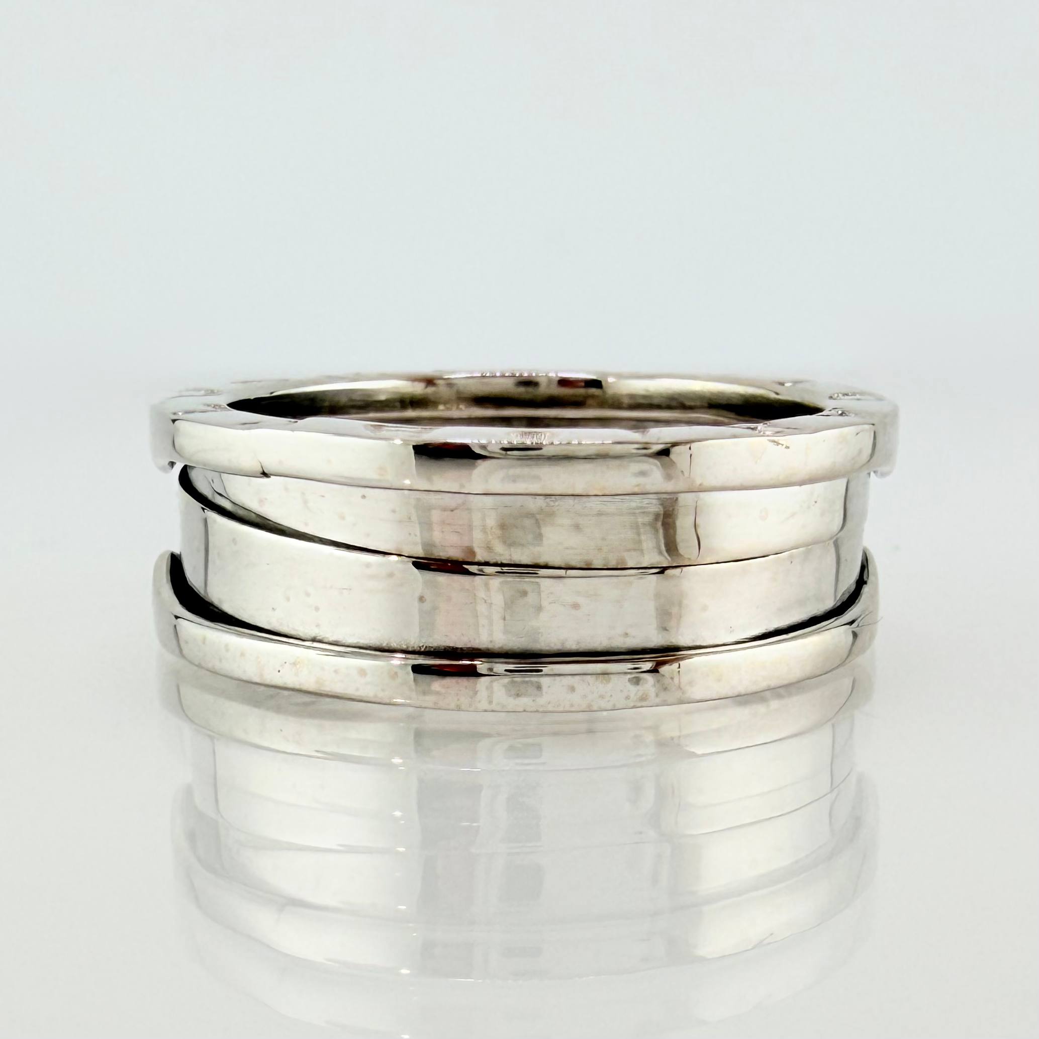 Anillo Rustico 10gr / T8 3/4 / Oro Blanco 18K *