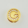 Dije Herraje Letra G 1.35gr / 1/2 in / Oro Amarillo 18K