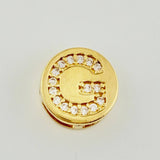 Dije Herraje Letra G 1.35gr / 1/2 in / Oro Amarillo 18K