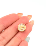 Dije Herraje Letra G 1.35gr / 1/2 in / Oro Amarillo 18K