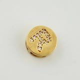 Dije Herraje Letra R 1.45gr / 1/2 in / Oro Amarillo 18K