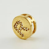 Dije Herraje Letra R 1.45gr / 1/2 in / Oro Amarillo 18K