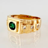 Anillo Niño Correa Incrustada 3.55gr / T4 / Oro Amarillo 18K ©