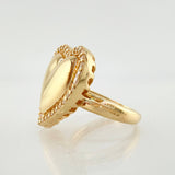 Anillo Corazon 6.35gr / T7 1/4 / Oro Amarillo 18K ©