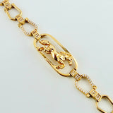 Pulso Caballo Herraduras 20gr / 8 3/4 in / 10mm Oro Amarillo Nac.Esp. 18K *