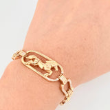 Pulso Caballo Herraduras 20gr / 8 3/4 in / 10mm Oro Amarillo Nac.Esp. 18K *