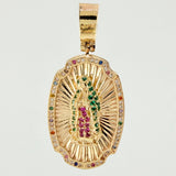 Dije Virge Guadalupe Doble Faz 17gr / 1 3/4 in / Oro Amarillo 18K *