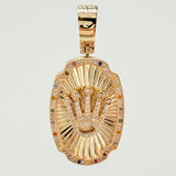 Dije Virge Guadalupe Doble Faz 17gr / 1 3/4 in / Oro Amarillo 18K *