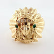 Indian Ring 6.05gr / T7 1/4 / 18K Yellow Gold ©