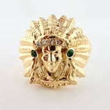 Indian Ring 6.05gr / T7 1/4 / 18K Yellow Gold ©