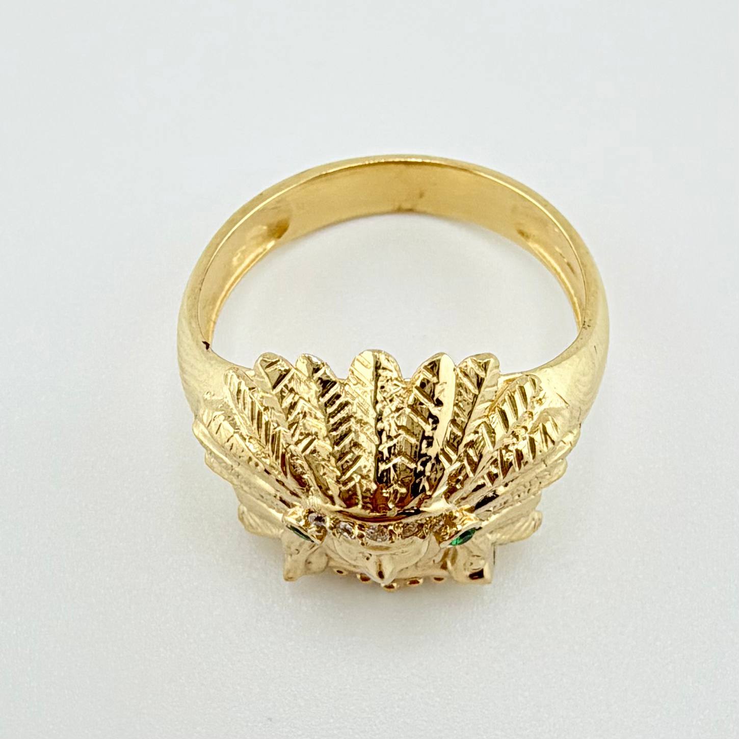Indian Ring 6.05gr / T7 1/4 / 18K Yellow Gold ©