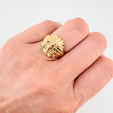 Indian Ring 6.05gr / T7 1/4 / 18K Yellow Gold ©