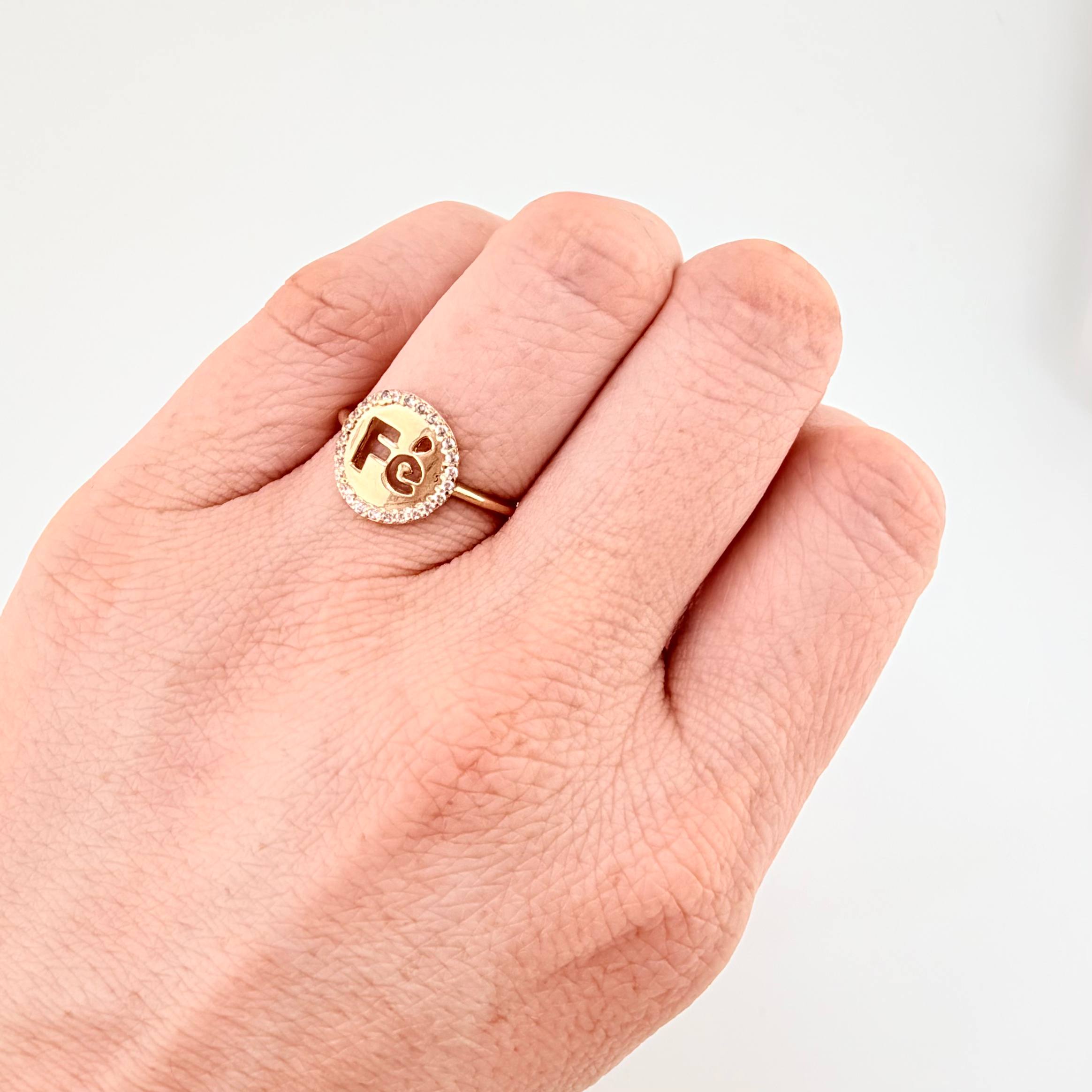 Anillo Fe 1.9gr / T7 / Oro Amarillo 18K ©