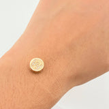 Dije Herraje Letra W 1.4gr / 1/2 in / Oro Amarillo 18K