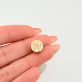 Dije Herraje Letra W 1.4gr / 1/2 in / Oro Amarillo 18K