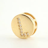 Dije Herraje Letra L 1.5gr / 1/2 in / Oro Amarillo 18K