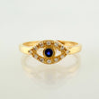 Turkish Eye Ring 1.3gr / T6 / 18K Yellow Gold ©