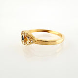 Turkish Eye Ring 1.65gr / T5 3/4 / 18K Yellow Gold ©