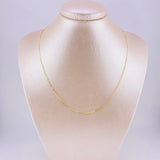 Cadena Aro Seguido 1.1gr / 17 3/4 in / 1.2mm Oro Amarillo +3 18K *
