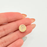 Dije Herraje Letra P 1.5gr / 1/2 in / Oro Amarillo 18K *