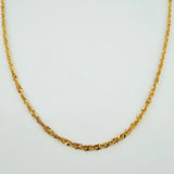 Cadena Singapur 2.15gr / 19 3/4 in / 2.3mm Oro Amarillo +3 18K