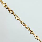 Cadena Singapur 1.95gr / 17 3/4 in / 2.3mm Oro Amarillo +3 18K