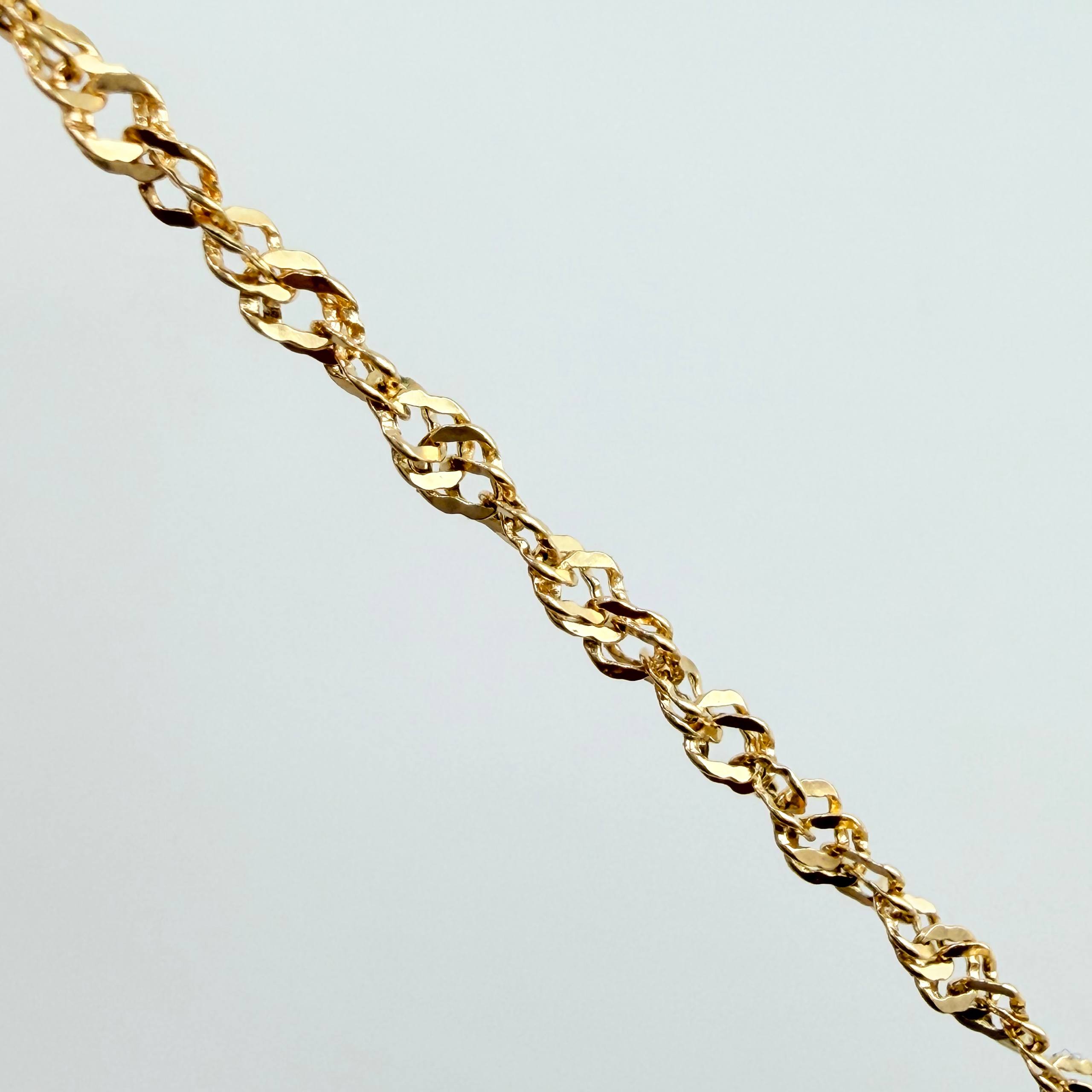 Cadena Singapur 2.2gr / 19 3/4 in / 2.3mm Oro Amarillo +3 18K
