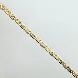 Cadena Plana 1.85gr / 15 3/4 in / 1.8mm Tres Oros +3 18K *