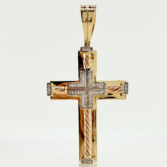 Dije Cruz 21.9gr / 2 1/2 in / Tres Oros 18K ©