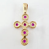 Dije Cruz Tupida 2.9gr / 1 1/4 in / Oro Amarillo 18K ©