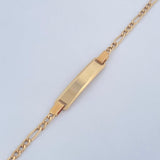 Baby Figaro Bracelet 1.45gr / 5 3/4 in / 18K Gold +1 &