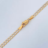 Cuban Links 8.95gr / 24 1/4 in / Two Tone Yellow White +1 18K &