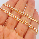Cuban Links 17.65gr / 26in / Two Tone Yellow White +1 18K &