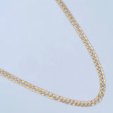 Cuban Links 10.35gr / 22.3in / Two Tone Yellow White +1 18K &