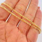 Rope Chain G 5.8gr / 24 1/4 in / 18K Gold +3 &