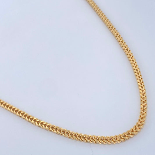 Cadena Franco 7.65gr / 26 in / Oro Amarillo +3 18K &