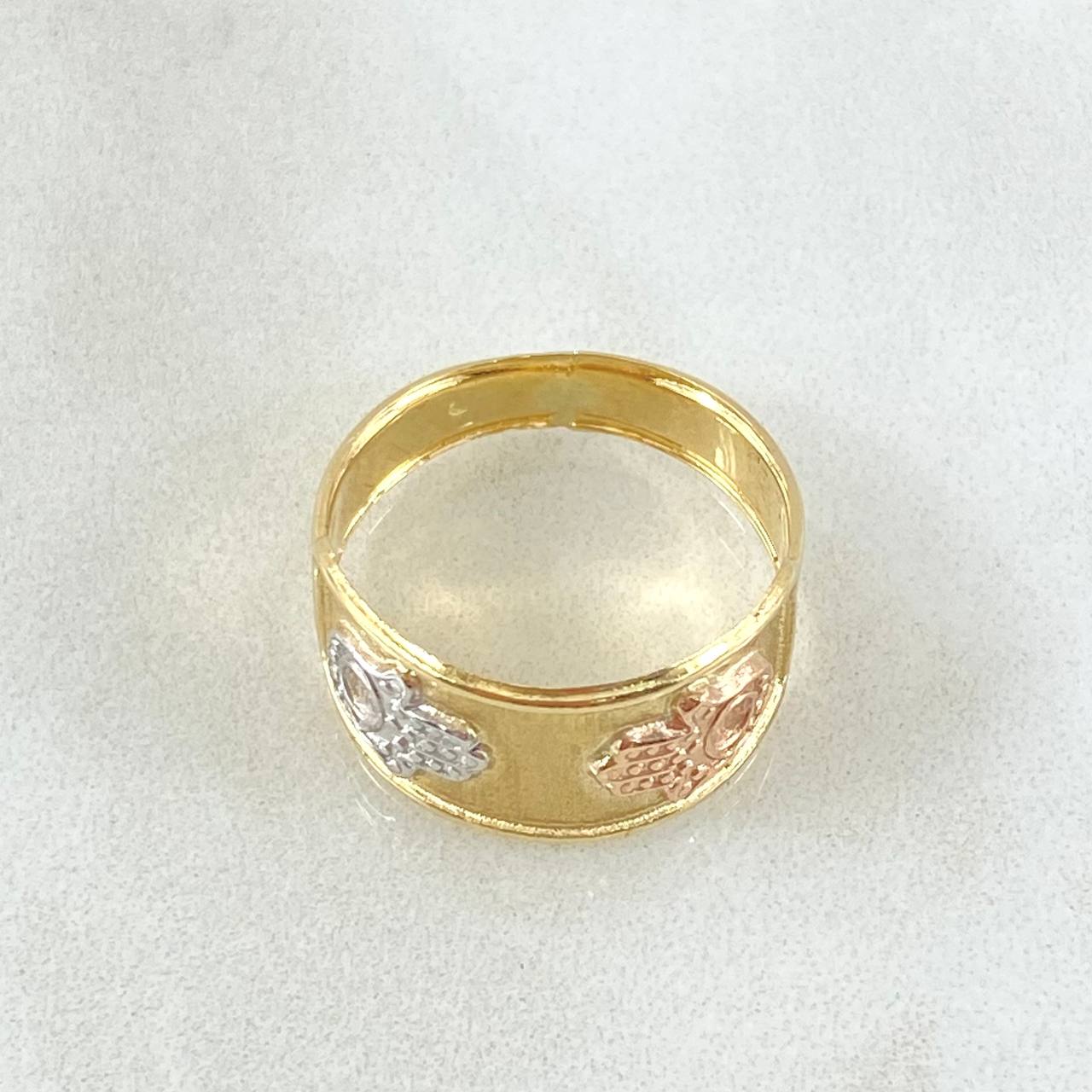 Anillo Mano Hamsa 1.7gr / T8 / Oro 18K *