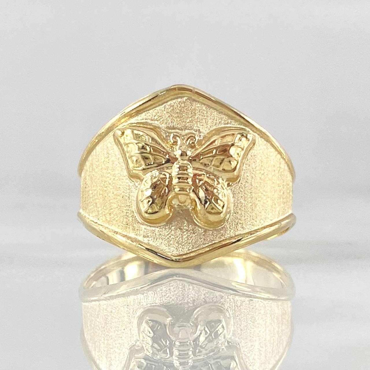 Butterfly Ring 2.3gr / Size 7 1/4 / 18K Gold -