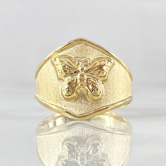 Butterfly Ring 2.3gr / Size 7 1/4 / 18K Gold -