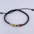 Black Bracelet Turkish Eyes 0.15gr / 18K Gold &
