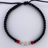 Black Rondelle Bracelet 0.15gr / 18K Gold &